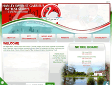 Tablet Screenshot of hanleyswanprimaryschool.co.uk